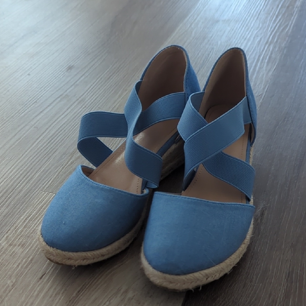 Blue Women's Espadrille Shoes